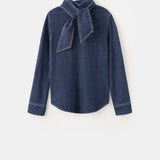 Mango shirt pippa in dark denim - Image 3