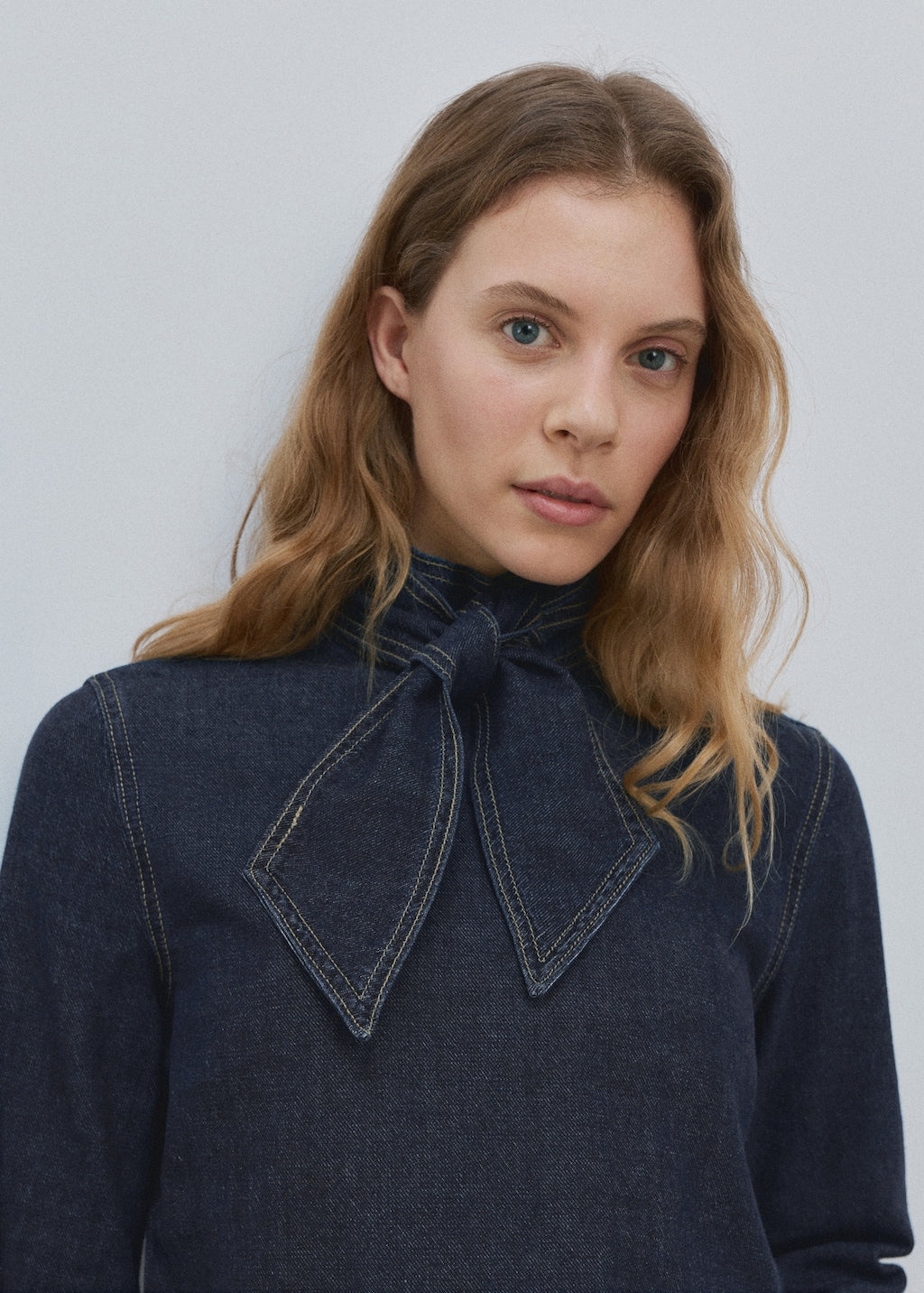 Mango shirt pippa in dark denim - Image 4