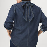 Mango shirt pippa in dark denim - Image 6