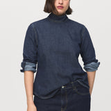 Mango shirt pippa in dark denim - Image 7