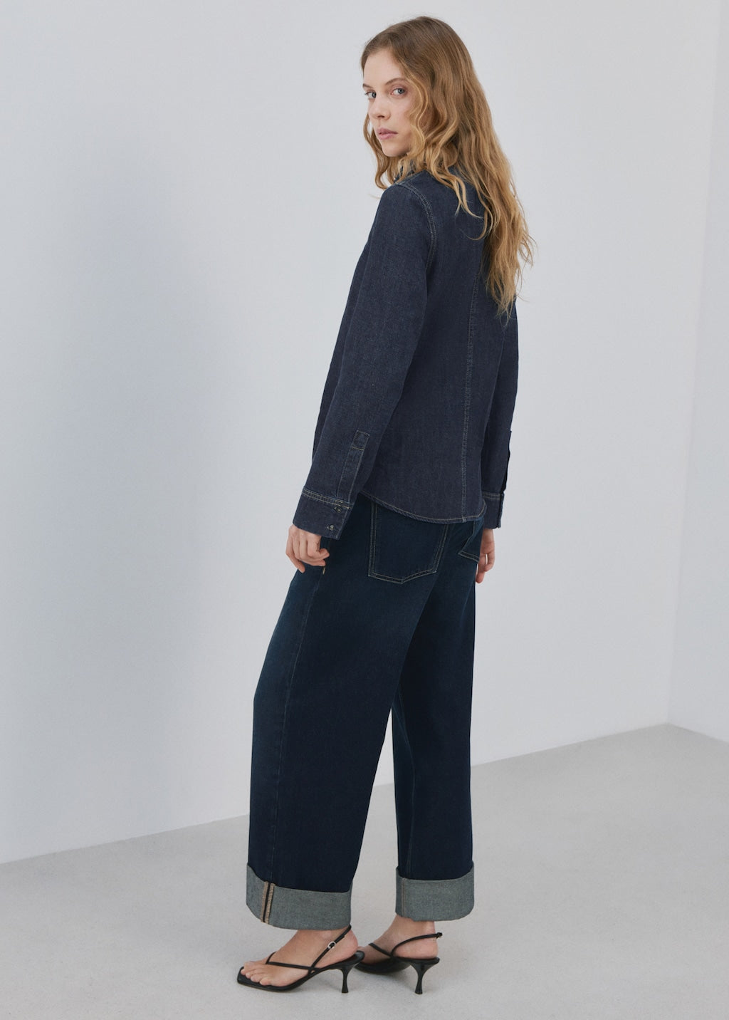 Mango shirt pippa in dark denim - Image 10