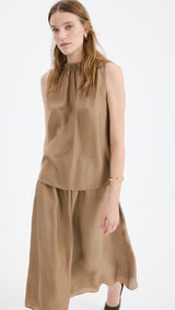 Mango top melow in brown - Image 1