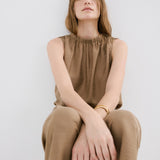 Mango top melow in brown - Image 5