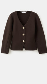 Mango jacket gaudi in chocolate - Image 2