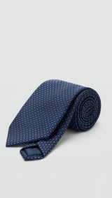 Mango tie stripe in navy - Image 1