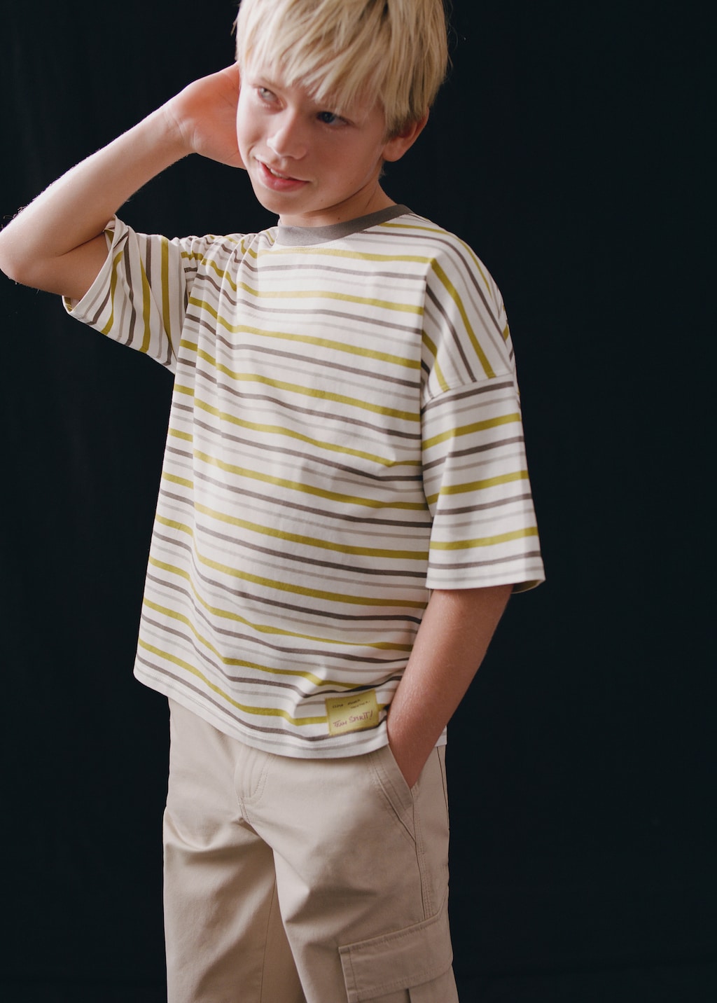Mango t-shirt espirit in lime - Image 4