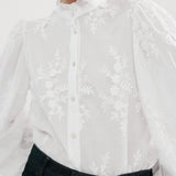 Mango blouse rufla in off white - Image 1
