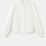 Mango blouse rufla in off white - Image 2