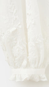 Mango blouse rufla in off white - Image 3