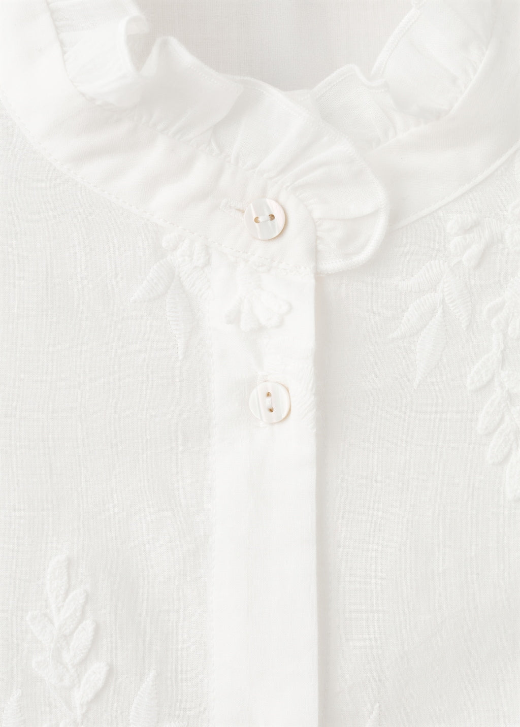 Mango blouse rufla in off white - Image 5