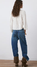 Mango blouse rufla in off white - Image 6