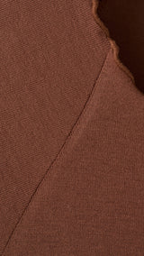 Mango t-shirt curlita in brown-023