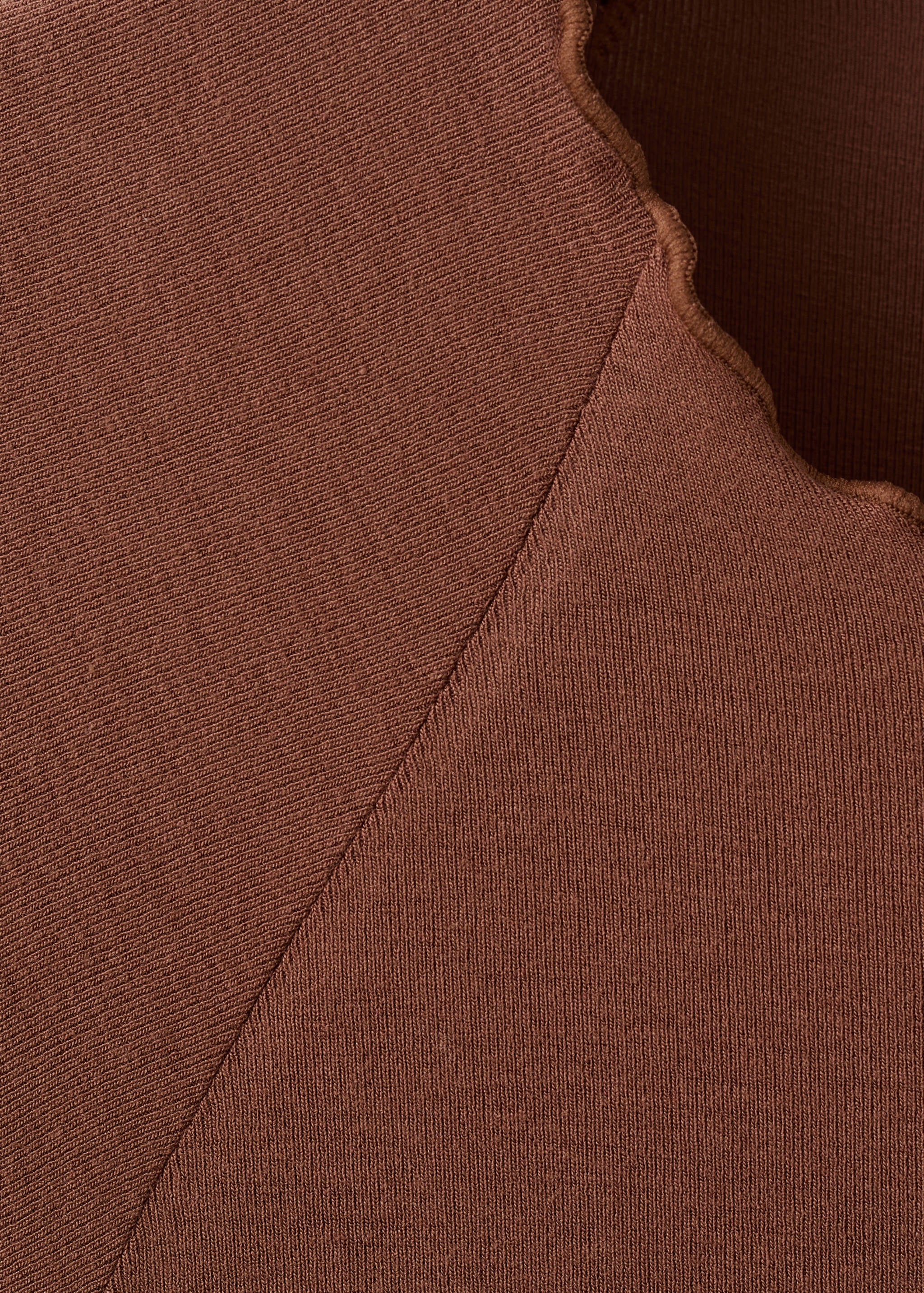 Mango t-shirt curlita in brown-023
