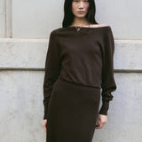 Mango dress carota in chocolate - Image 1