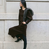 Mango dress carota in chocolate - Image 4