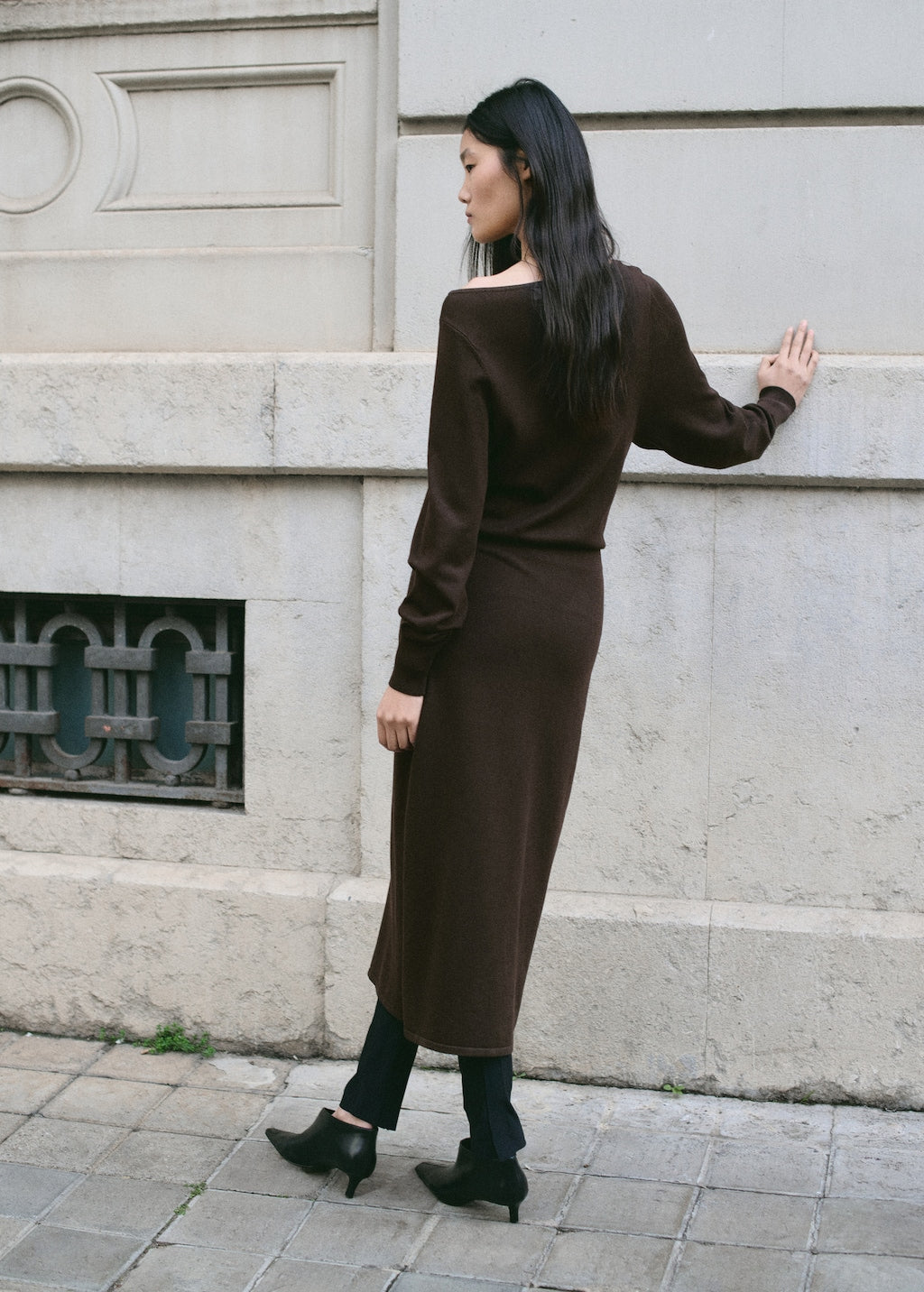 Mango dress carota in chocolate - Image 6