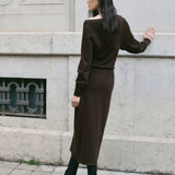 Mango dress carota in chocolate - Image 6