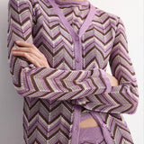 Mango cardigan mar in purple - Image 1