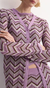 Mango cardigan mar in purple - Image 1
