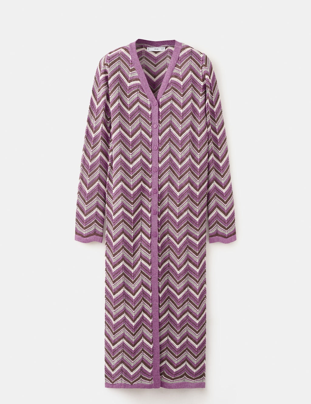 Mango cardigan mar in purple - Image 2