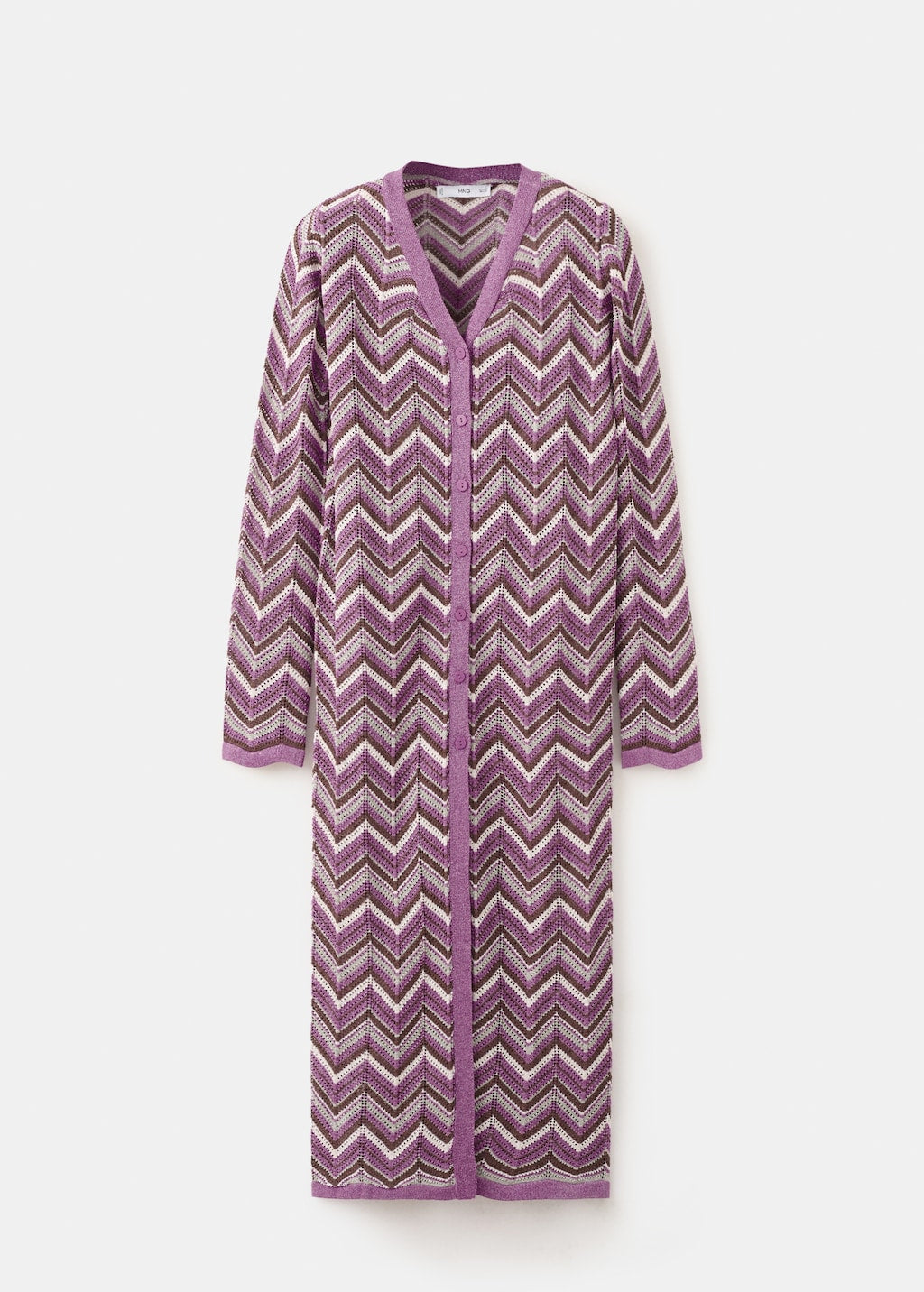 Mango cardigan mar in purple - Image 2
