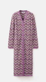 Mango cardigan mar in purple - Image 2