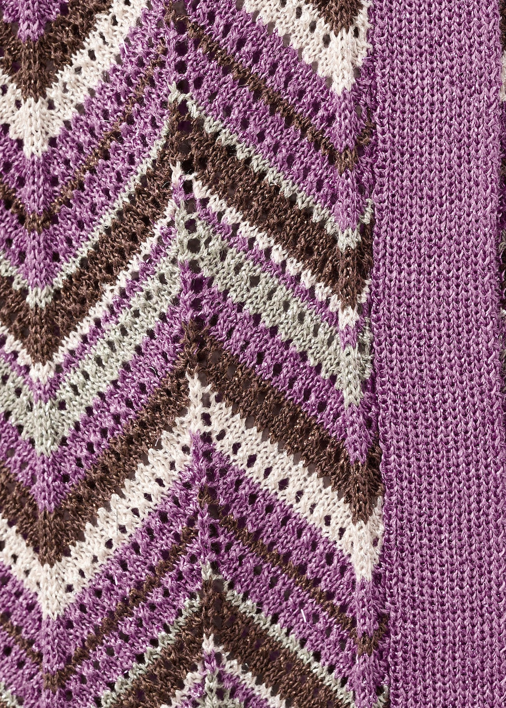 Mango cardigan mar in purple - Image 3