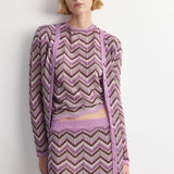 Mango cardigan mar in purple - Image 4