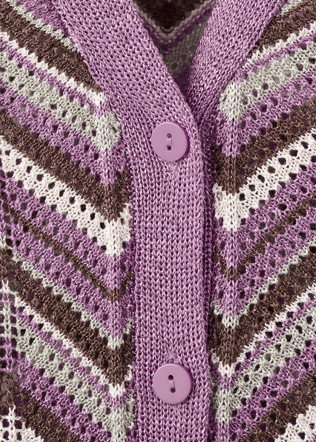 Mango cardigan mar in purple - Image 5