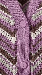 Mango cardigan mar in purple - Image 5