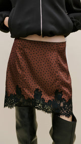 Mango skirt doty in brown - Image 1
