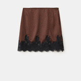 Mango skirt doty in brown - Image 2