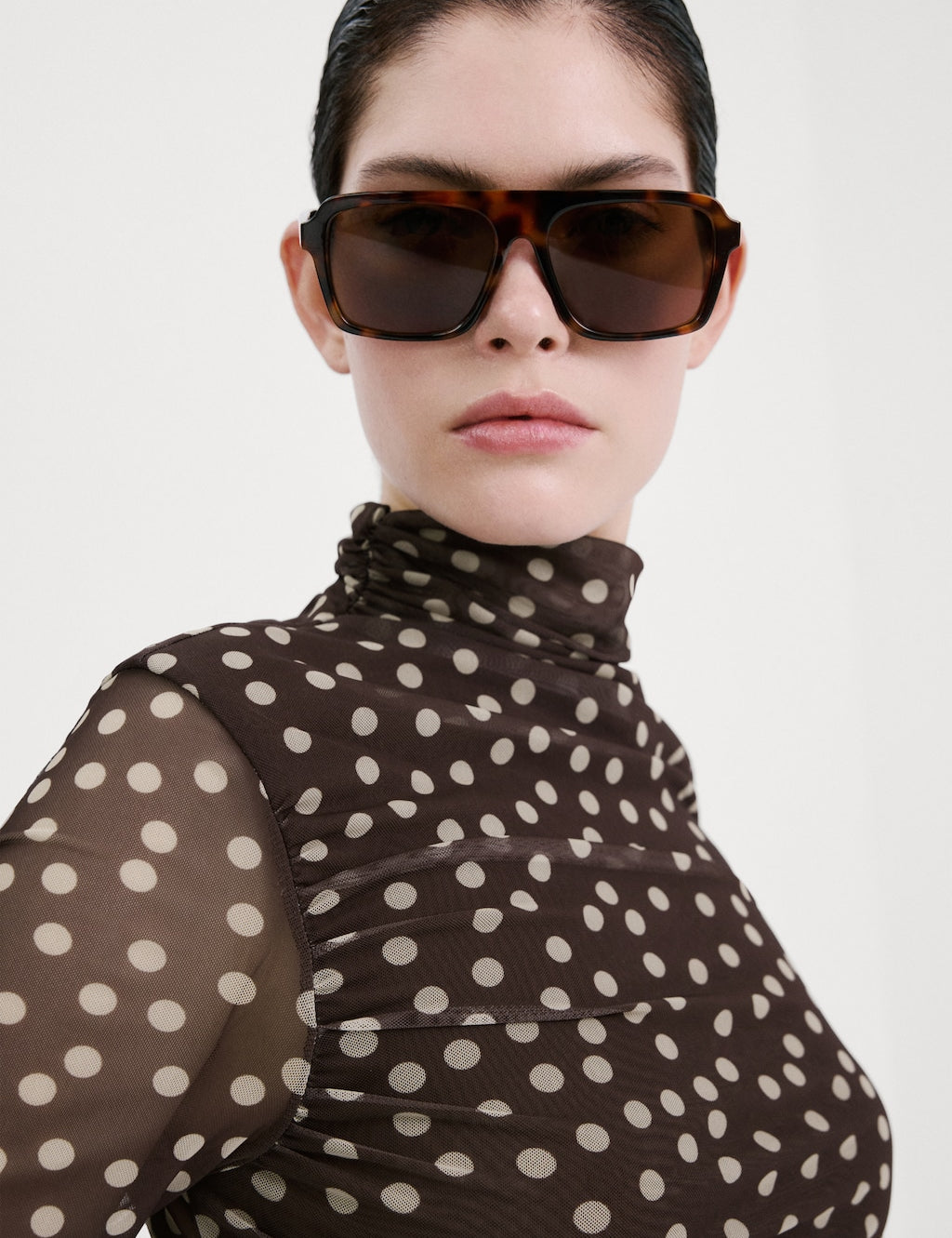 Mango t-shirt betty in brown - Image 1