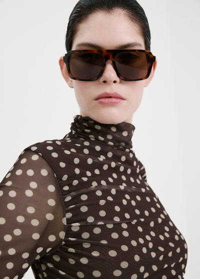 Mango t-shirt betty in brown - Image 1