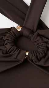 Mango swimsuit tracia in brown - Image 6