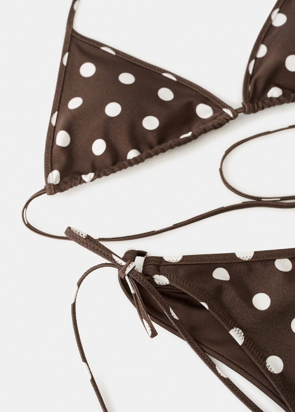 Mango bikini top calesia in brown - Image 3