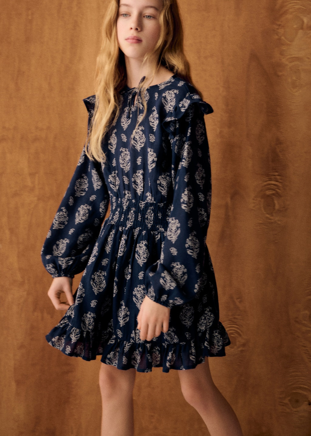 Mango dress pristi in navy - Image 3