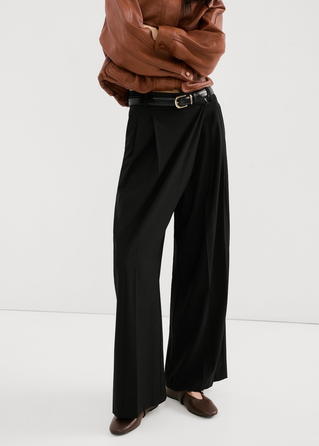 Mango trousers anna in black - Image 1