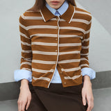 Mango cardigan copenh in toffee - Image 1