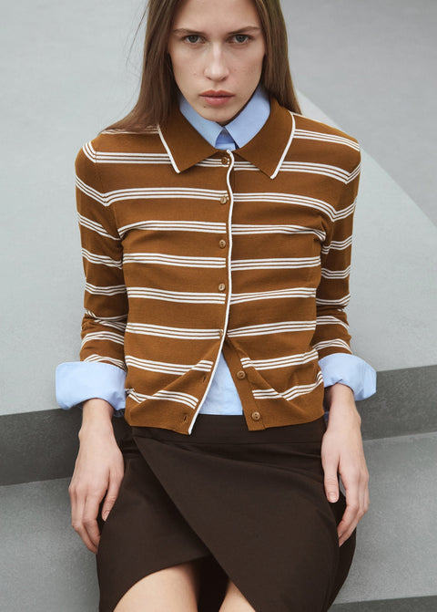 Mango cardigan copenh in toffee