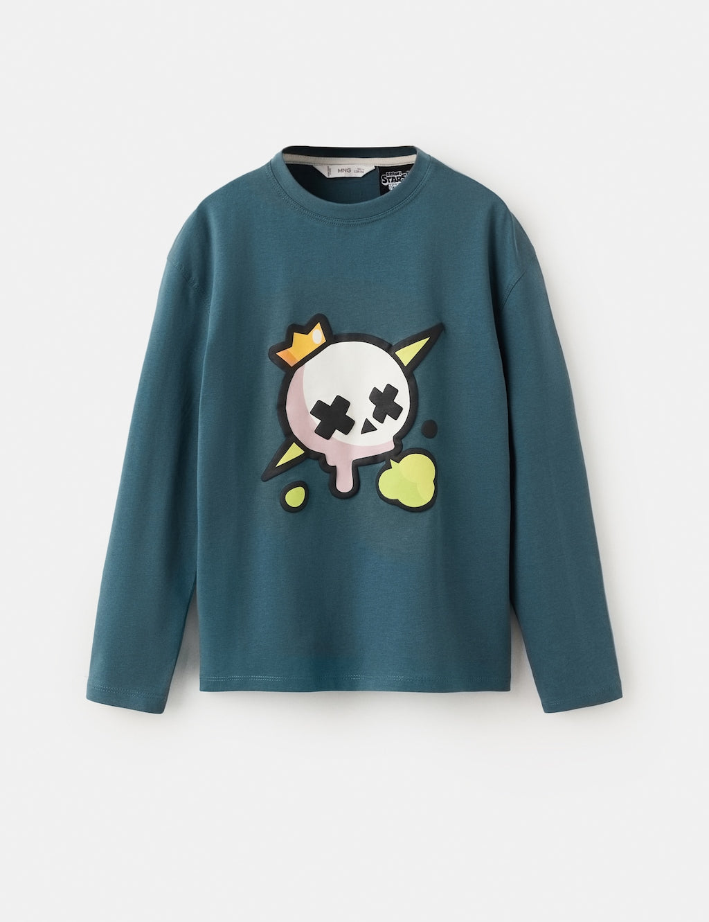 Mango t-shirt brawking in petroleum - Image 1