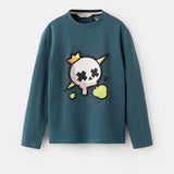 Mango t-shirt brawking in petroleum - Image 1