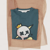 Mango t-shirt brawking in petroleum - Image 3