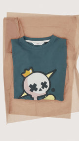 Mango t-shirt brawking in petroleum - Image 3