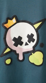 Mango t-shirt brawking in petroleum - Image 4