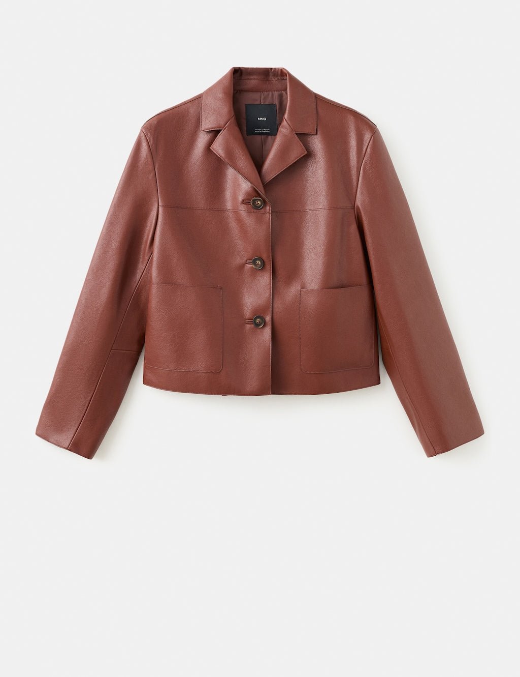 Mango jacket sabi in terracotta - Image 2