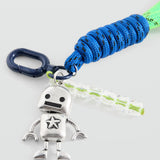 Mango keyring robot in silver - Image 1