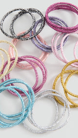 Mango hairtie shinny in pink - Image 2