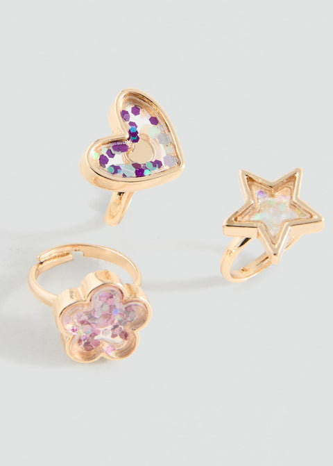 Mango ring shape in gold