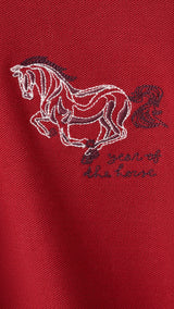 Mango poloshirt luckyh in red - Image 3
